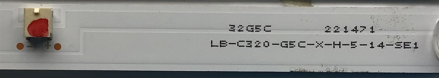 KIT DE LED'S PARA TV RCA (2 PIEZAS) / NUMERO DE PARTE CRH-BX32G5C303005029AYREV1.0 / 32G5C / BX32G5C303005029AY / B200509AKC / E479275 / 221471 / PANEL C320Y19-5C / DISPLAY ST3151A07 VER.2.1 / MODELO RTR3260-C-US - Imagen 2